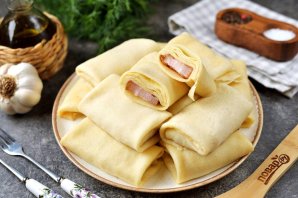 Блинчики с беконом Блинчики с беконом