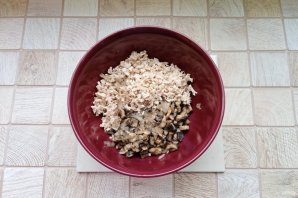 Блинные мешочки с курицей, грибами и сыром Блинные мешочки с курицей, грибами и сыром