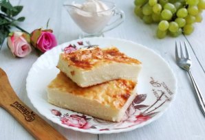 Детская запеканка из манки