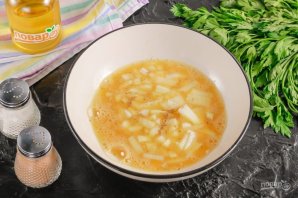 Гренки с луком