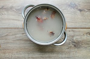 Харчо с копчеными ребрышками