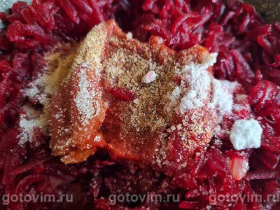 Икра из свеклы с луком и томатной пастой