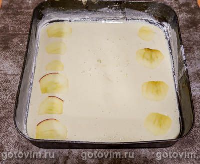 Яблочная шарлотка со сливочным ликером Айриш Крим Яблочная шарлотка со сливочным ликером Айриш Крим