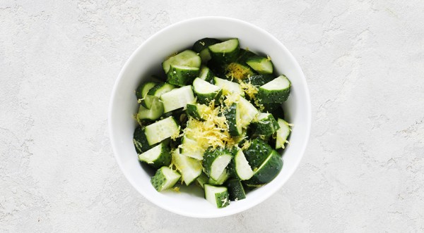 Картофельный салат с лимоными огурчиками и песто из петрушки, пошаговый рецепт с фото Картофельный салат с лимоными огурчиками и песто из петрушки, пошаговый рецепт с фото