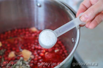 Компот из красной смородины с гранатом