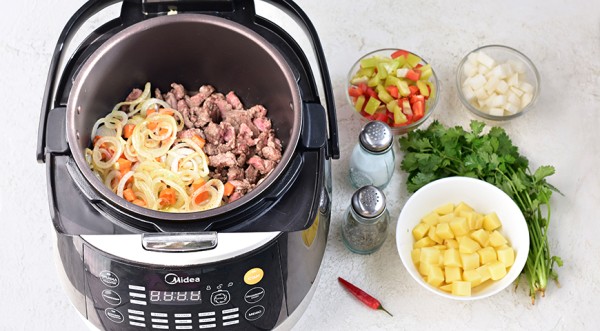 Лагман в мультиварке, пошаговый рецепт с фото