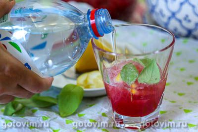 Лимонад из красной смородины с газировкой Лимонад из красной смородины с газировкой