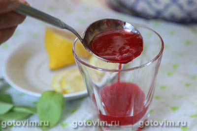 Лимонад из красной смородины с газировкой Лимонад из красной смородины с газировкой