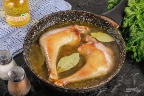 Окорочка в сливочном соусе на сковороде