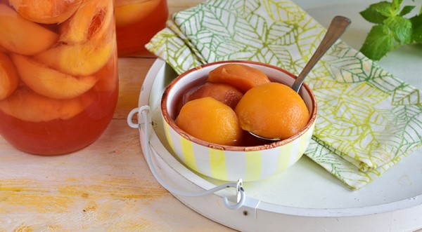 Персики в сиропе на зиму, пошаговый рецепт с фото