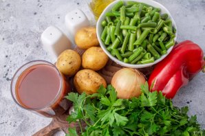 Рагу с фасолью