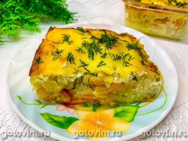 Рисовая запеканка с цветной капустой в духовке Рисовая запеканка с цветной капустой в духовке