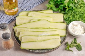 Роллы из кабачков