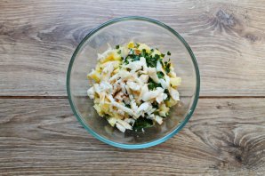 Салат из копченого судака