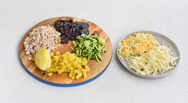 Салат с грибами и плавленым сыром, пошаговый рецепт с фото Салат с грибами и плавленым сыром, пошаговый рецепт с фото