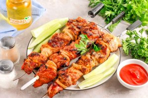 Шашлык из свинины под кисло-сладким соусом