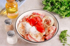 Шашлык из свинины под кисло-сладким соусом