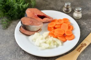 Суп из горбуши с рисом Суп из горбуши с рисом