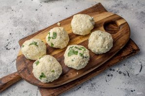 Сырники с базиликом и моцареллой