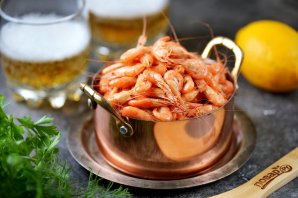 Вареные креветки к пиву Вареные креветки к пиву