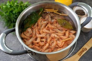 Вареные креветки к пиву Вареные креветки к пиву