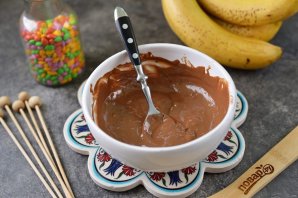 Замороженные бананы в шоколаде Замороженные бананы в шоколаде