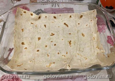 Запеканка из лаваша с мясным фаршем, грибами и сыром Запеканка из лаваша с мясным фаршем, грибами и сыром