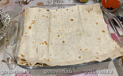 Запеканка из лаваша с мясным фаршем, грибами и сыром Запеканка из лаваша с мясным фаршем, грибами и сыром