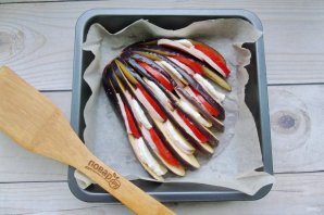 Баклажаны "Павлиний хвост" в духовке