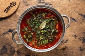 Цыганский постный борщ