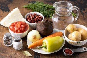 Цыганский постный борщ