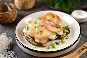 Форель с баклажанами в духовке Форель с баклажанами в духовке