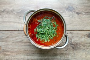 Харчо с копчеными ребрышками