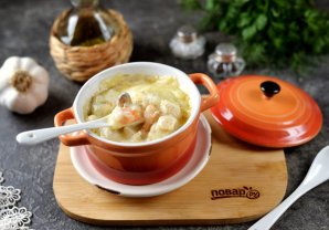 Кокиль из морепродуктов Кокиль из морепродуктов