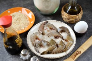 Креветки в панировке на сковороде Креветки в панировке на сковороде