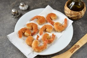 Креветки в панировке на сковороде Креветки в панировке на сковороде