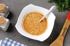 Курица в маринаде из майонеза и соевого соуса