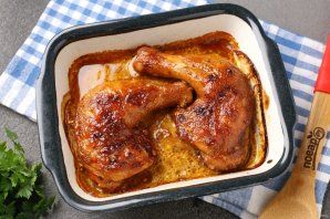 Курица в маринаде из майонеза и соевого соуса