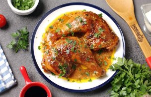 Курица в маринаде из майонеза и соевого соуса