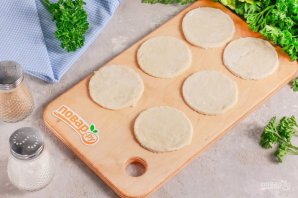 Открытые пельмени из заварного теста на сковороде