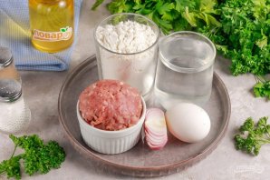 Открытые пельмени из заварного теста на сковороде