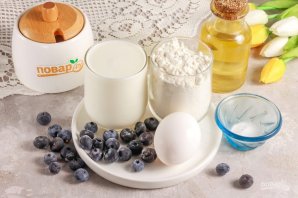 Панкейки с голубикой