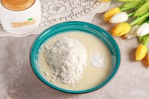 Панкейки с голубикой