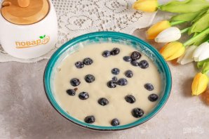 Панкейки с голубикой