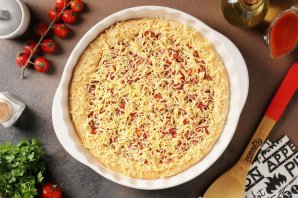 Пицца из дрожжевого теста холодного приготовления Пицца из дрожжевого теста холодного приготовления