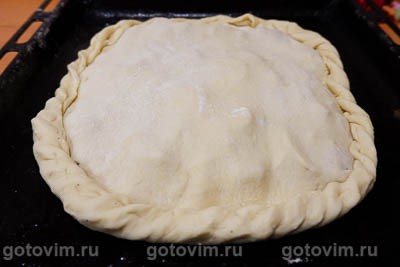 Пирог чуду с мясом и картофелем Пирог чуду с мясом и картофелем