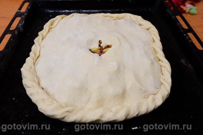 Пирог чуду с мясом и картофелем Пирог чуду с мясом и картофелем