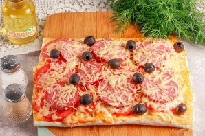 Пирог из лаваша "А-ля пицца"