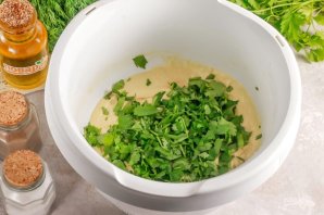 Пирог с кинзой