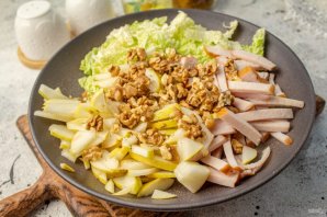 Праздничный салат "Красотка" без майонеза Праздничный салат "Красотка" без майонеза